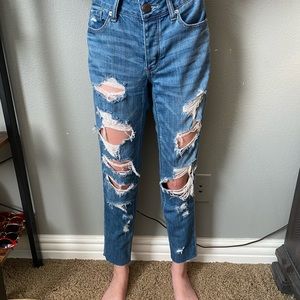 Ripped mom jeans